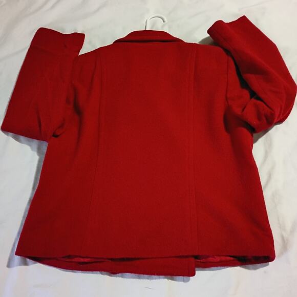 Pendleton Knockabouts Women's 10 100% Wool Red Double Button Jacket USA MADE - Picture 6 of 11